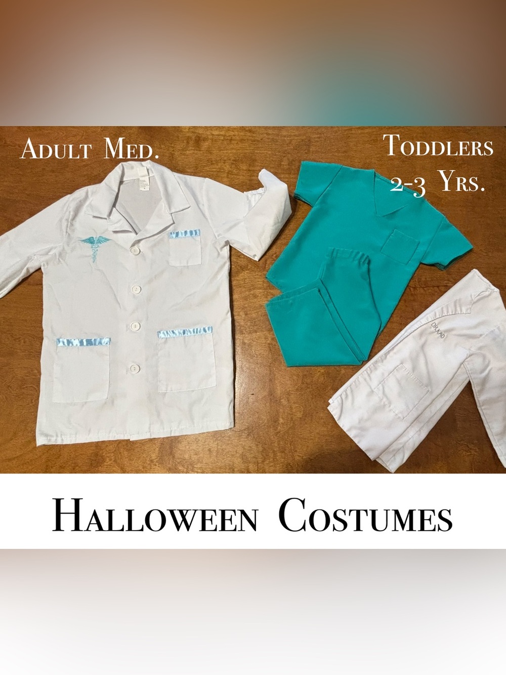 Halloween Costumes | Lot of 3 | 1-Adult Med. & 2-Toddler Size) EUC